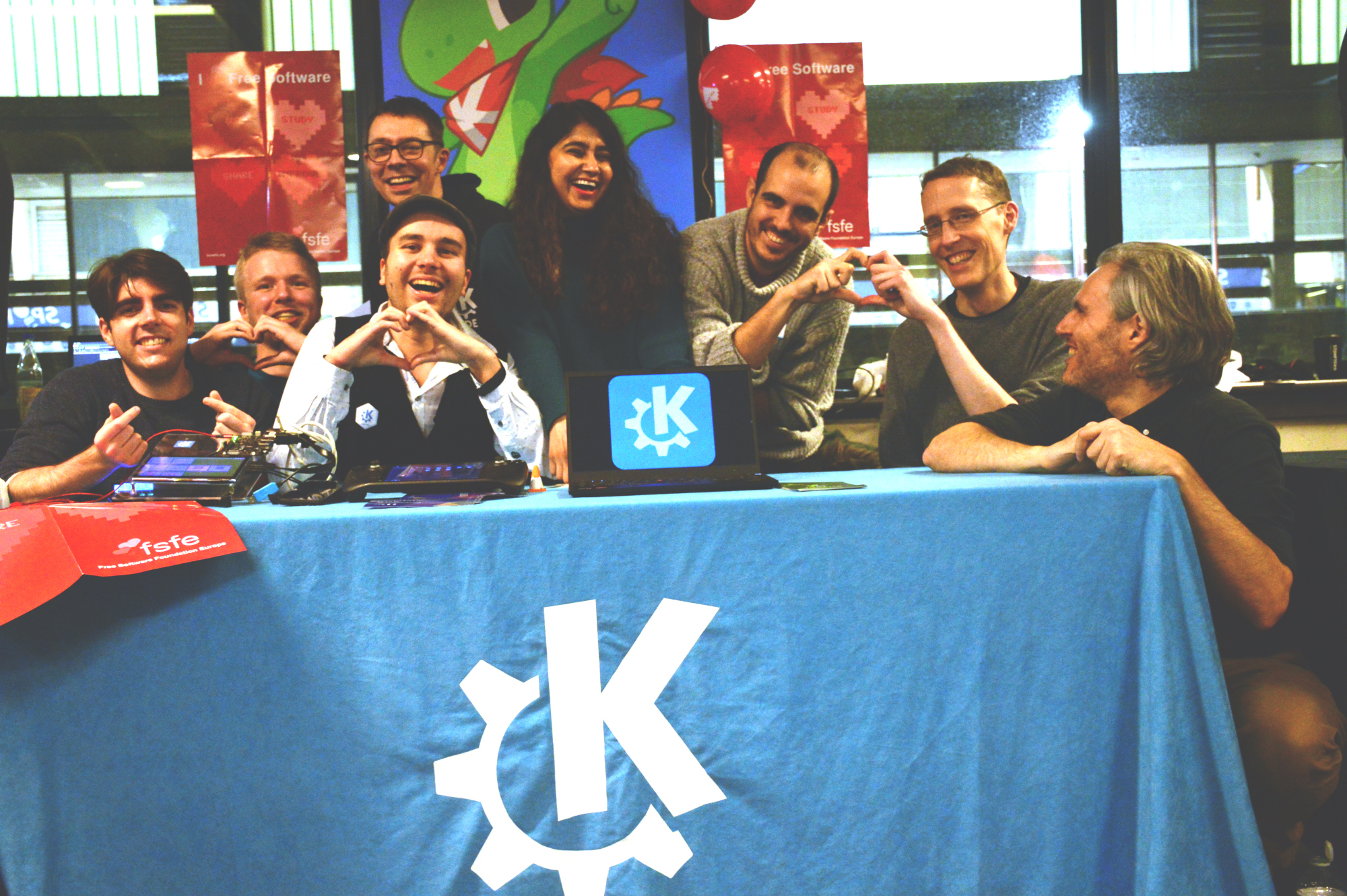 The KDE team at FOSDEM 2023.