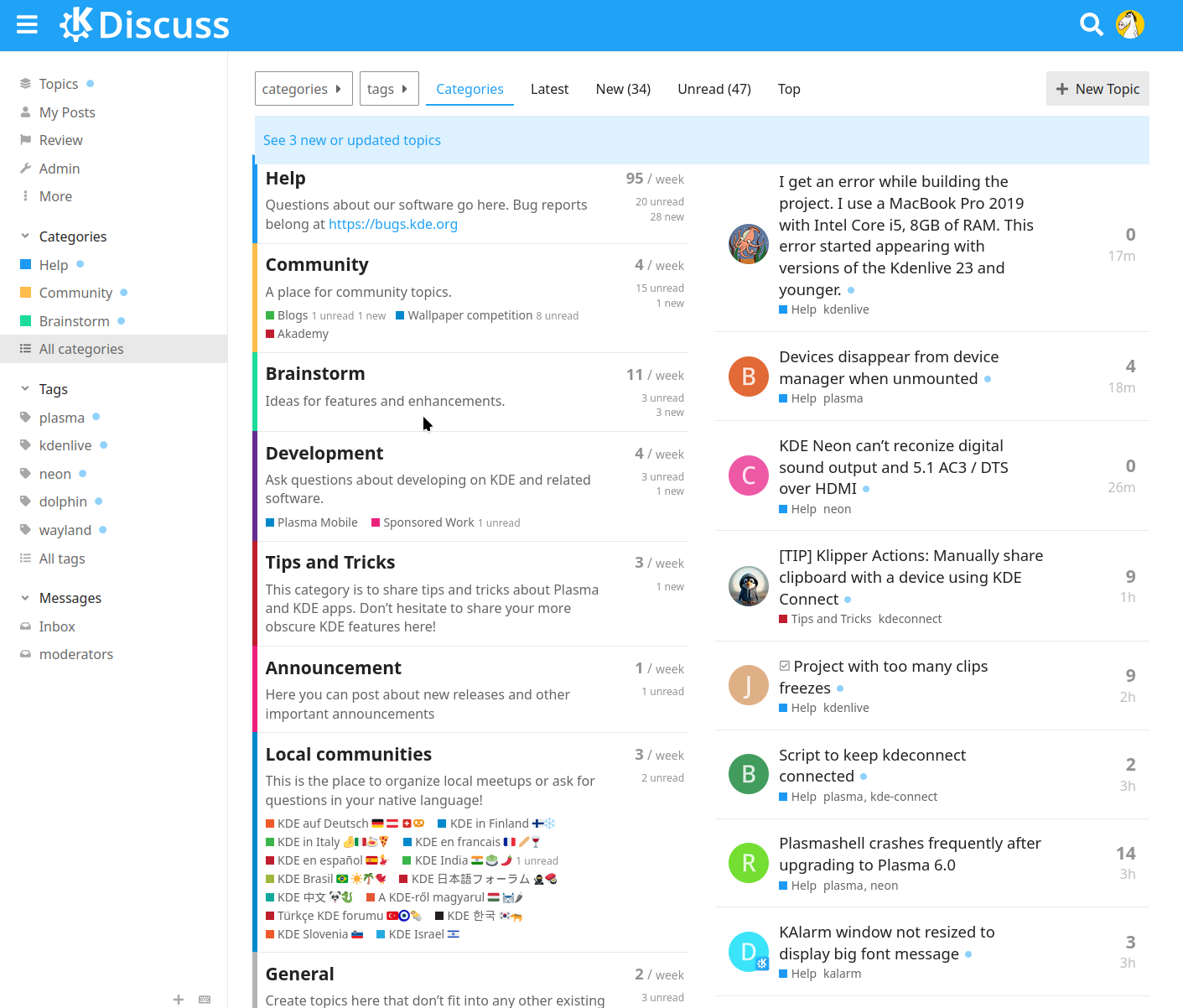 KDE’s new forum, Discuss