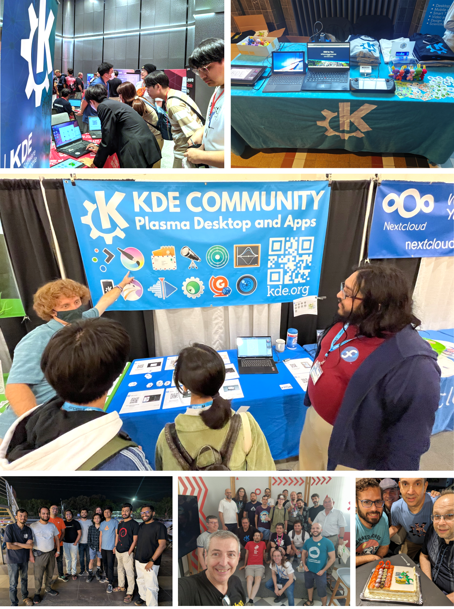 Images from KDE events around the world